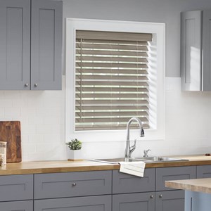 Advantage Cordless 2 1/2 Inch Faux Wood Blinds